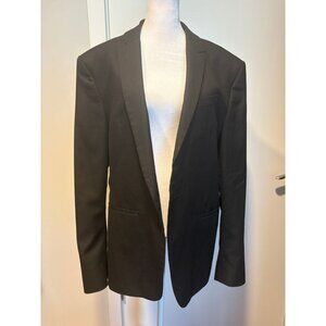 ZARA Black Tailored Blazer EUR 54 / US 44 Classic Structured Jacket